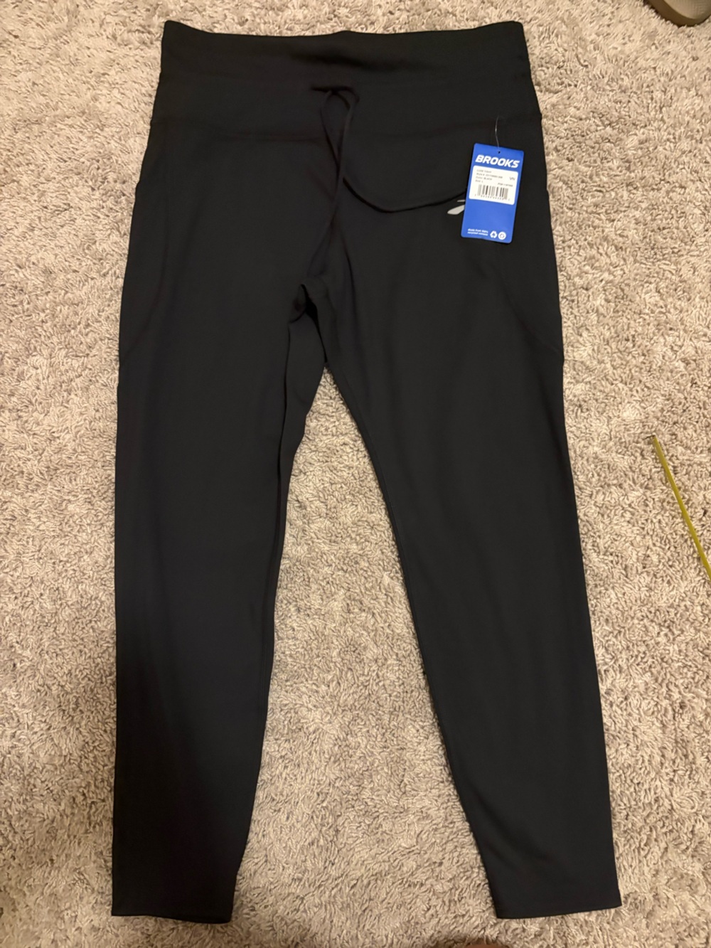 Brooks Black Luxe Tight High-Rise Leggings